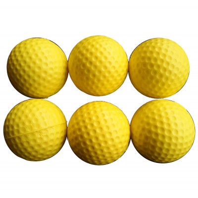 42mm yellow sfot stress PU golf ball