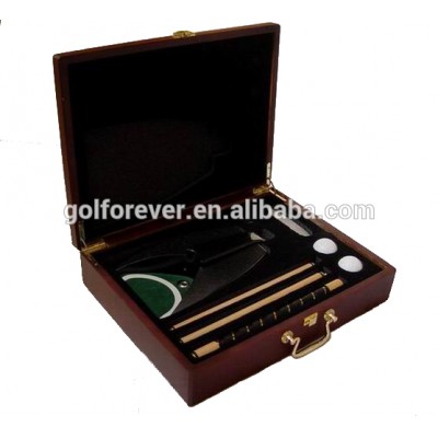 wooden case golf putter set for gift promotion