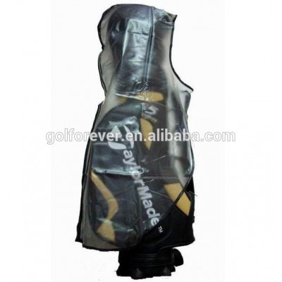 clear PVC golf bag rain cover