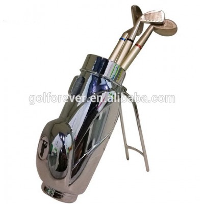 metal golf pen holder for bonus gift